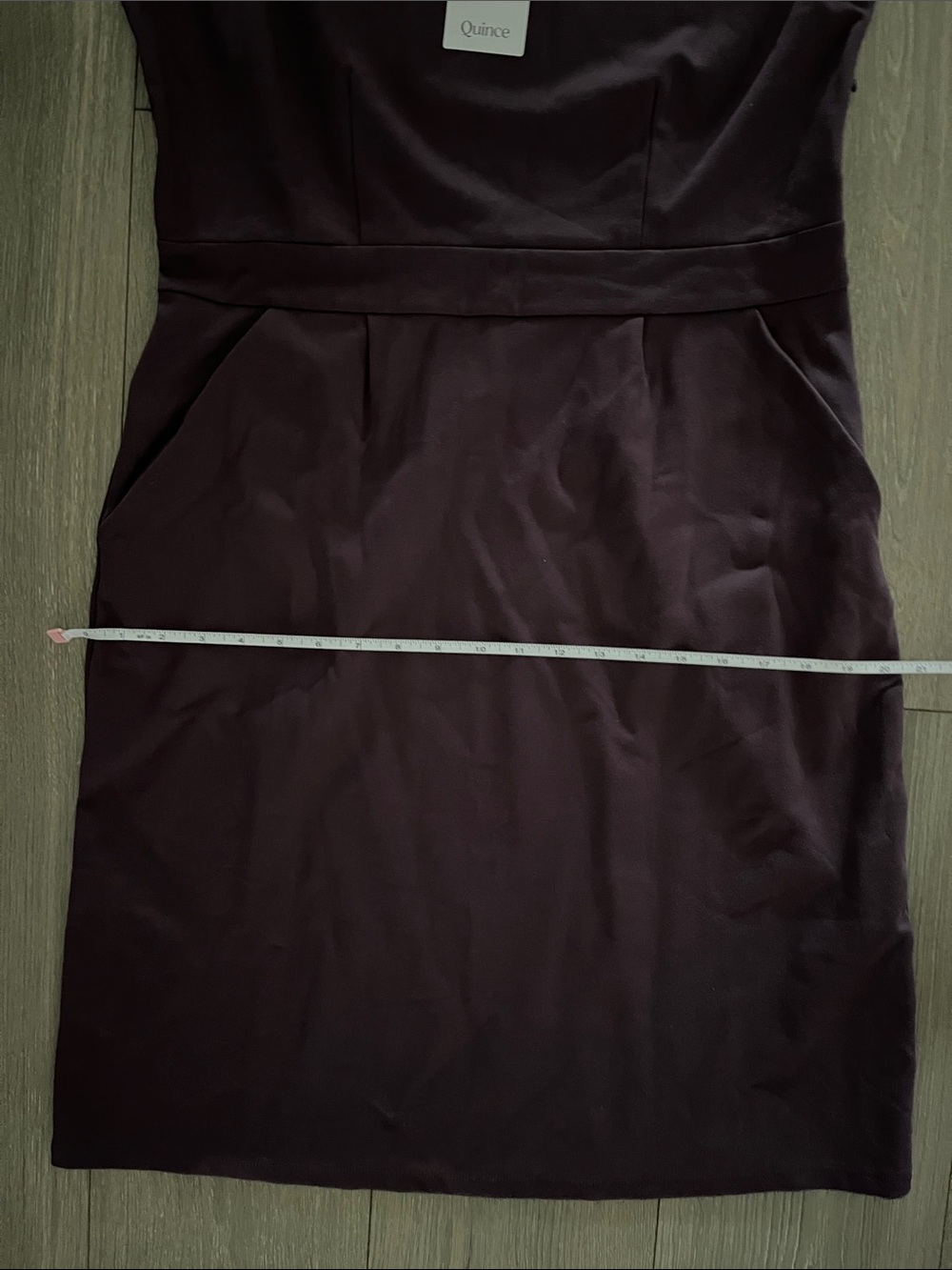 NWT Quince Ponte Cap-Sleeve Dress in Dark Orchid Purple Size Large - Picture 15 of 16